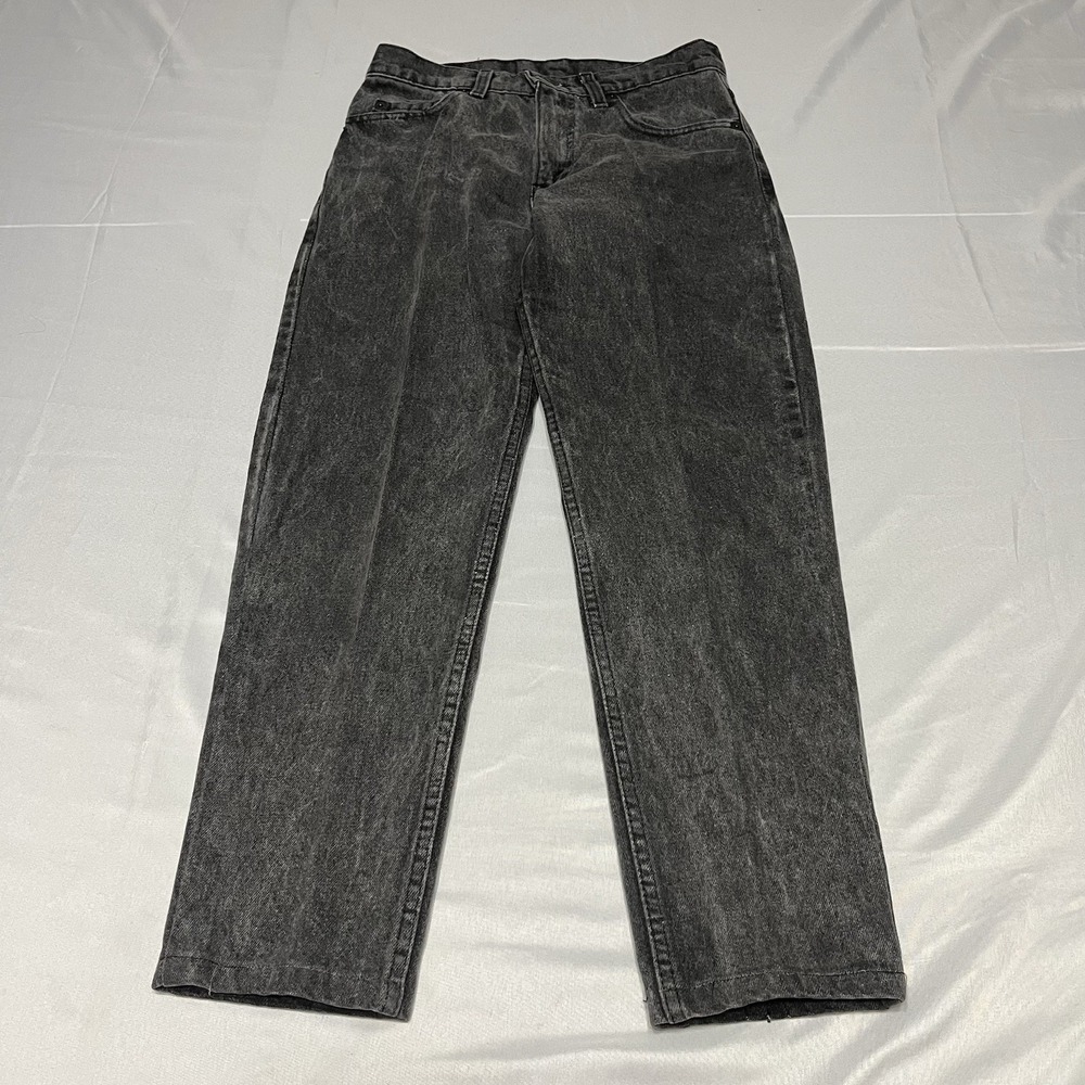 Vintage Levi's 505 Classic Fit Jeans Fits 28x27 Black Fade Denim Made in USA